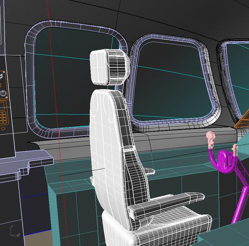 安-225 驾驶舱内部 3D模型