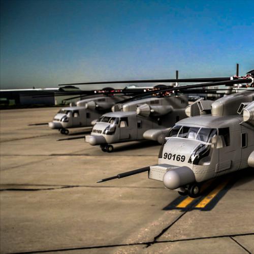 MH-53直升机 3D模型