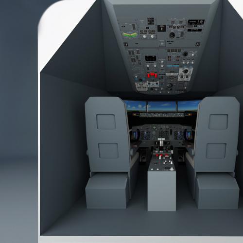 波音737模拟舱 3D模型
