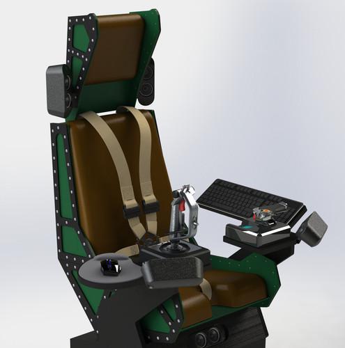 飞行模拟器座椅 3D模型