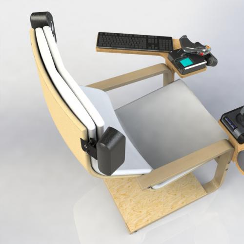 飞行游戏座椅 图纸 3D模型