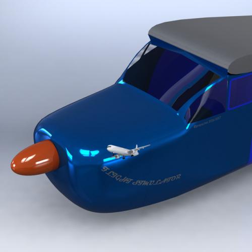 赛斯纳172驾驶舱 外壳图纸 3D模型