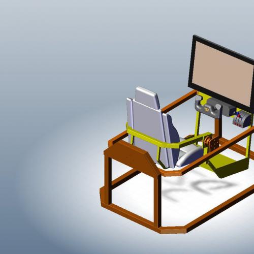 模拟飞行座舱支架 图纸 3D模型