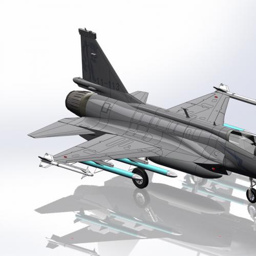 JF-17 （FC-1）雷霆战斗机 3D模型