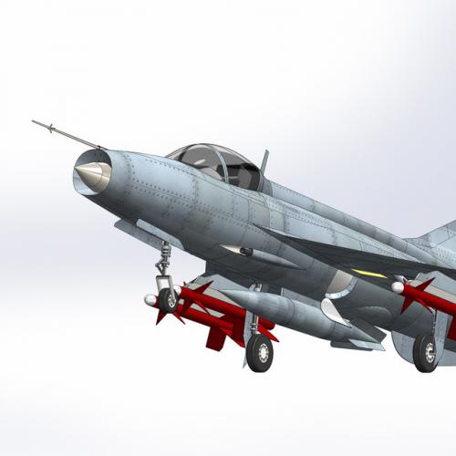 歼7 J-7MG 3D模型下载