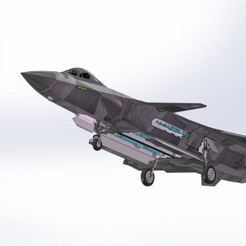 歼20 J-20 3D模型