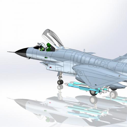 歼10A  J-10A 3D模型
