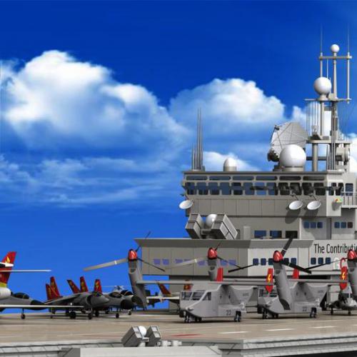 航空母舰 3D模型