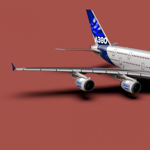 空客A380 精细3D模型