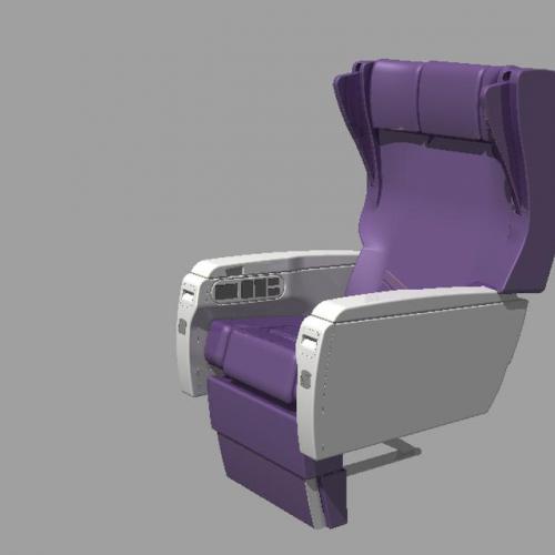 飞机客舱座椅 3D模型