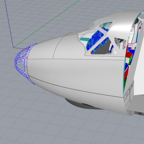 TU-134 运输机 驾驶舱3D模型 图纸素材下载