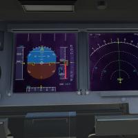 Toliss339驾驶舱屏幕紫色纹理