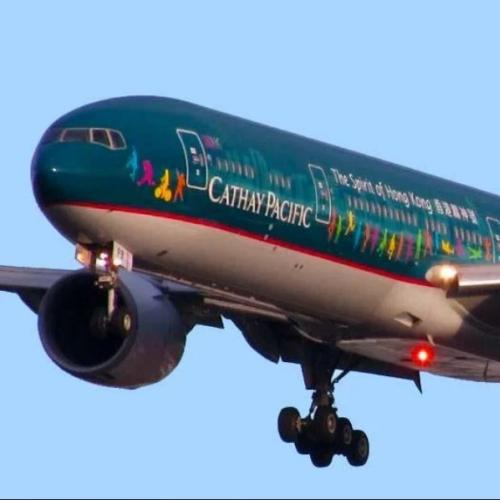 国泰航空 香港精神彩绘飞机适用于FF777V2