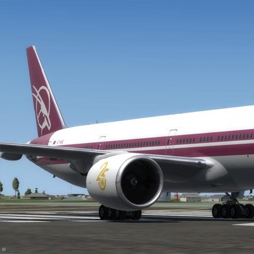 PMDG 777-300ER 卡塔尔航空25周年复古涂装