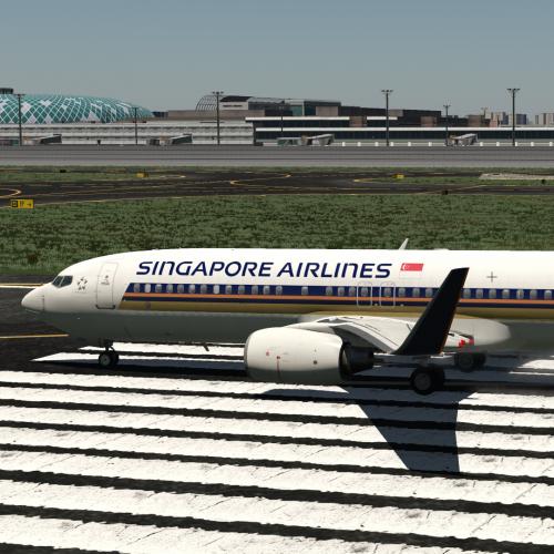 新加坡航空 ZIBO738在涂装
