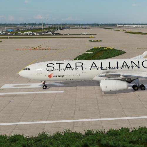 国航 Laminar Research  A330-300 星空联盟 涂装